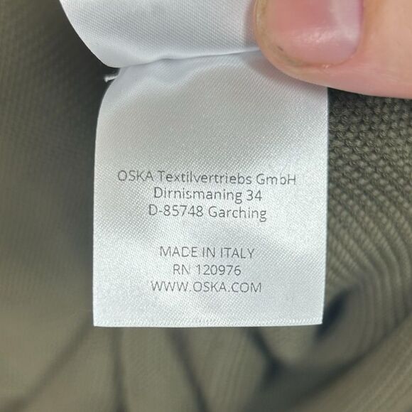 Oska Size 0 Green V-Neck Long Sleeve Knit Sweater Jumper 100% Cotton US 4 / 6 - Picture 8 of 8